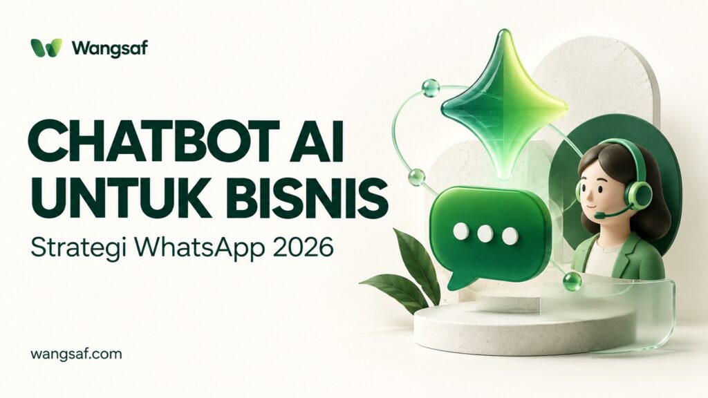 Ilustrasi chatbot AI WhatsApp dengan dukungan agen manusia